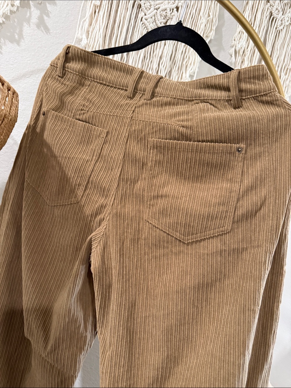 Corduroy Relaxed Barrel — Tan - Picture 4 of 4